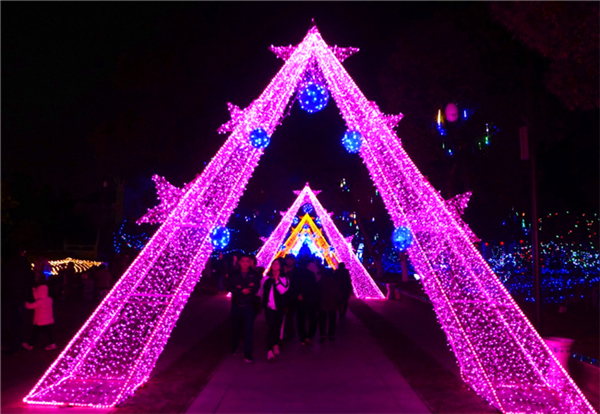 茅山彩灯灯光秀